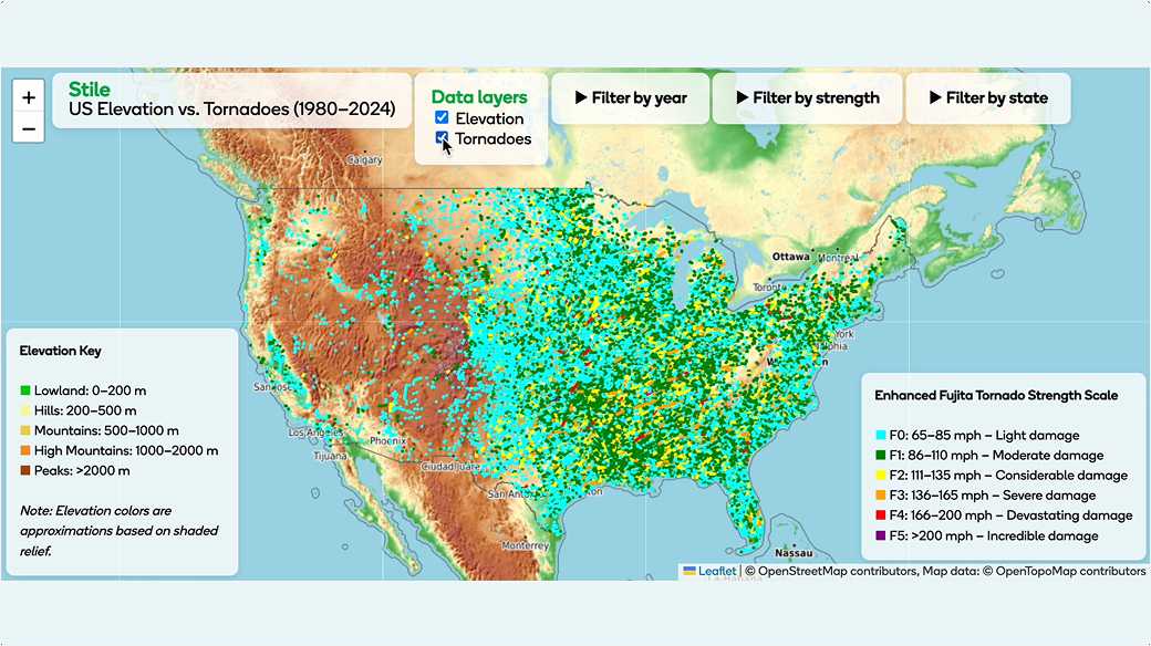 Tornado and severe weather phenomena